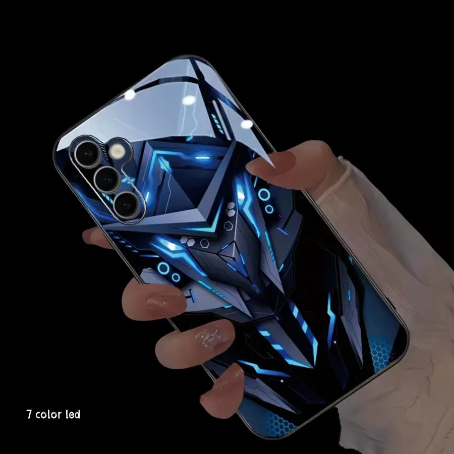 Illuminate Your Style with the Shiny LED Flash Case for Galaxy Z Fold 6 - Perfectly Designed for Samsung M Series and A Series Phones!