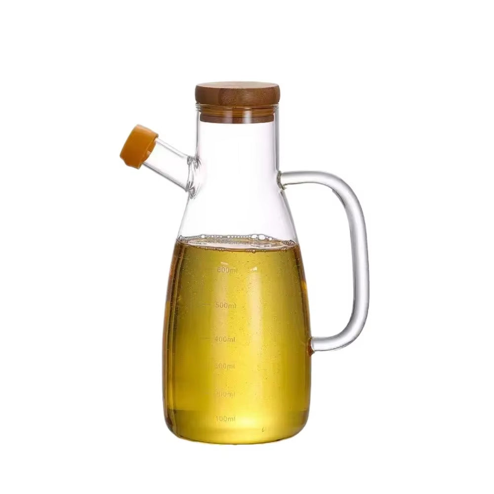 Elevate Your Culinary Experience with Our 34OZ Glass Oil Bottle - Perfect for Home, BBQs, and Picnics!