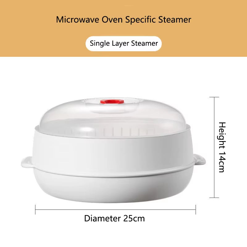 Elevate Your Cooking with Our Large Capacity Microwave Heating Steamer - Effortless Steam Cooking for Delicious Meals!
