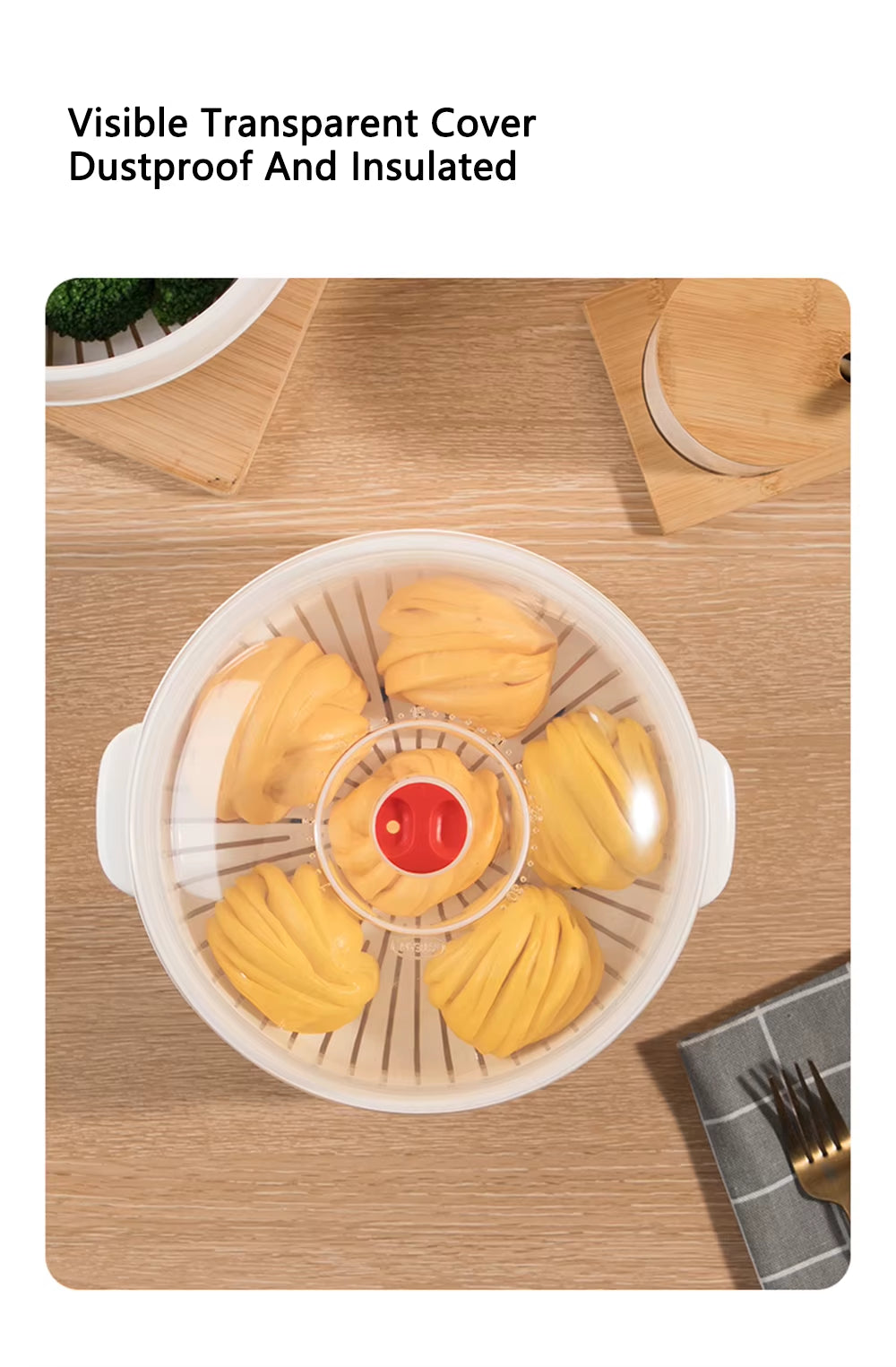 Elevate Your Cooking with Our Large Capacity Microwave Heating Steamer - Effortless Steam Cooking for Delicious Meals!