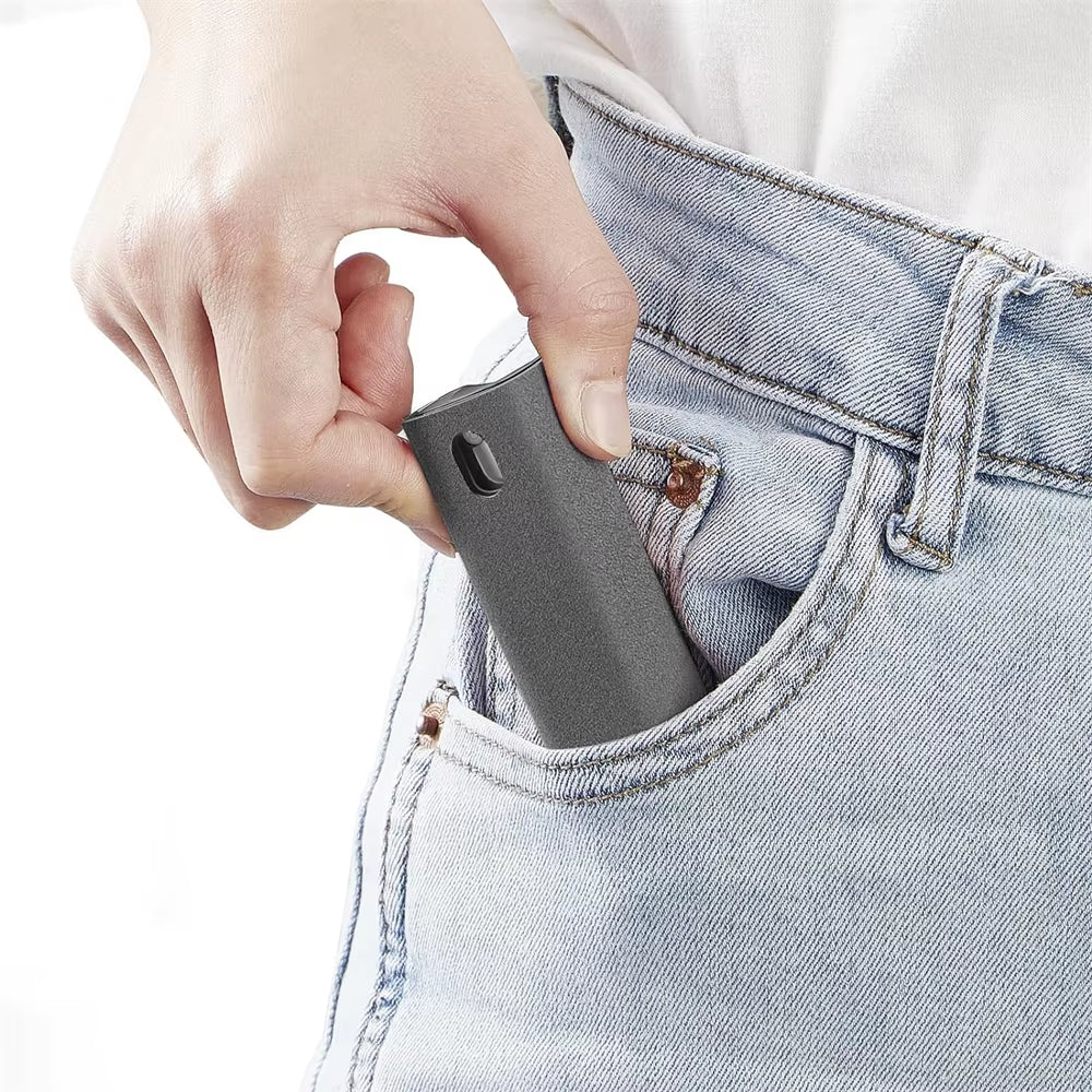 Ultimate 2-in-1 Phone and Computer Screen Cleaning Kit - Dust Removal Spray & Microfiber Cloth Set