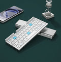 Compact and Versatile Jomaa Foldable Bluetooth Keyboard - Rechargeable Mini Wireless Keypad with Stand for Ultimate Mobility