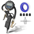 Precision Digital Tire Pressure Gauge with Inflator - Ultimate 0-250 PSI Monitoring Tool for SUVs, Trucks, and Cars