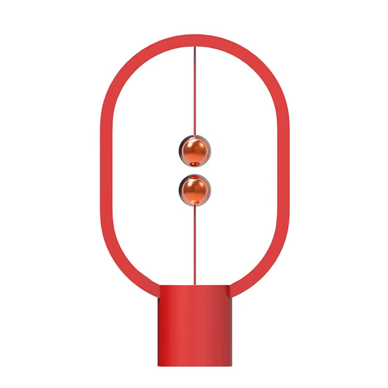 Illuminate Your Space with the USB Rechargeable Mini HENGPRO Balance LED Table Lamp - Modern Touch Control Night Light