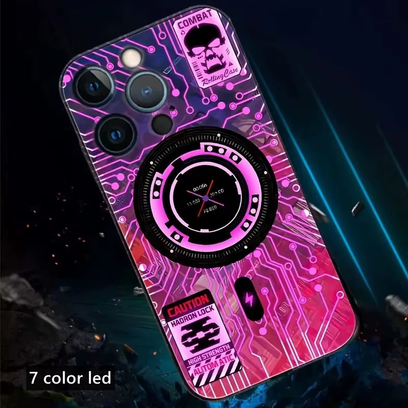 Illuminate Your Style with the Shiny LED Flash Case for Galaxy Z Fold 6 - Perfectly Designed for Samsung M Series and A Series Phones!