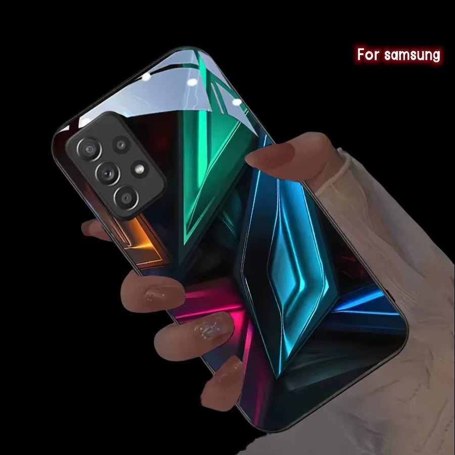 Illuminate Your Style with the Shiny LED Flash Case for Galaxy Z Fold 6 - Perfectly Designed for Samsung M Series and A Series Phones!