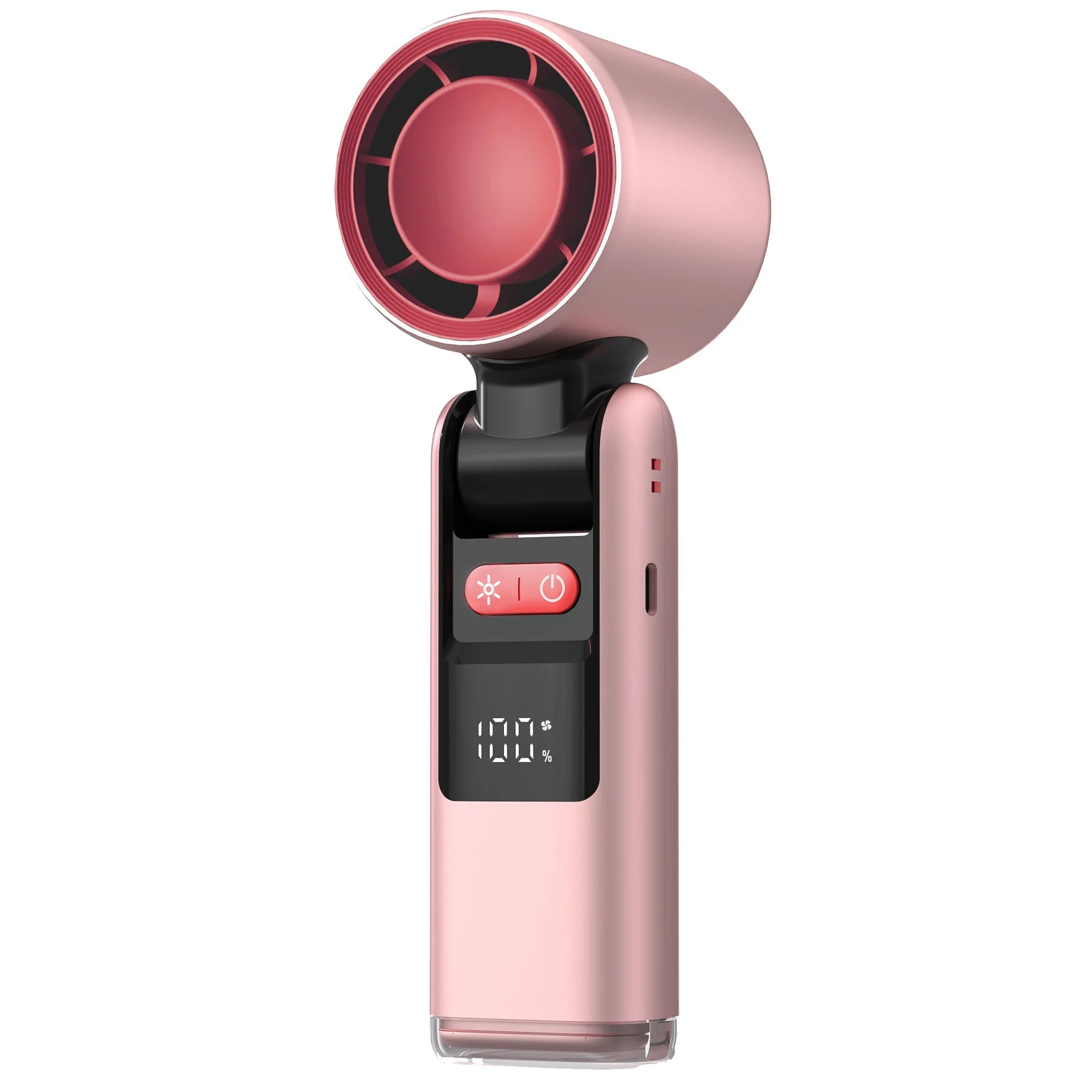 Experience the Ultimate Cooling Relief with the 100 Turbos Chilled Ice Sensation Super Mini Turbo Speed Fan - USB Powered for Outdoor Adventures, Office Comfort, and Dorm Relaxation