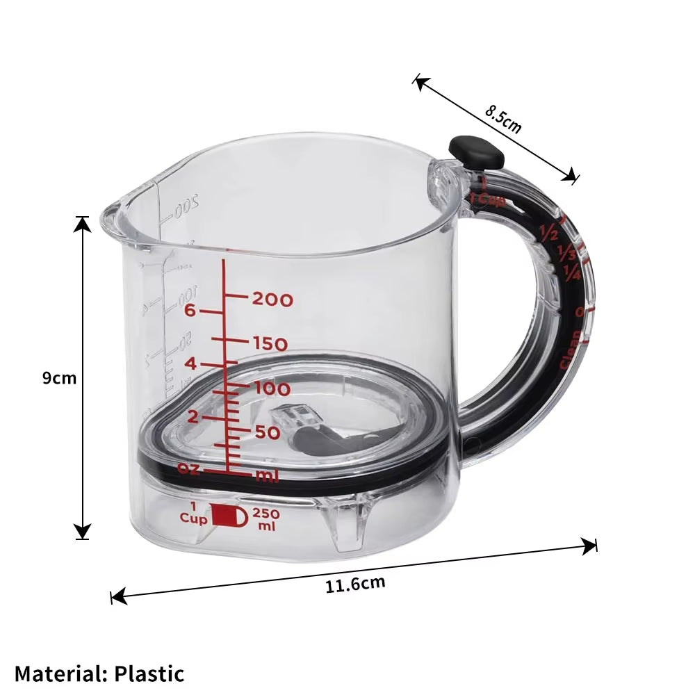 Revolutionize Your Cooking with the Adjustable 4-in-1 Multi-Functional Measuring Cup – Perfect for Precise Measurements and Effortless Cleanup!