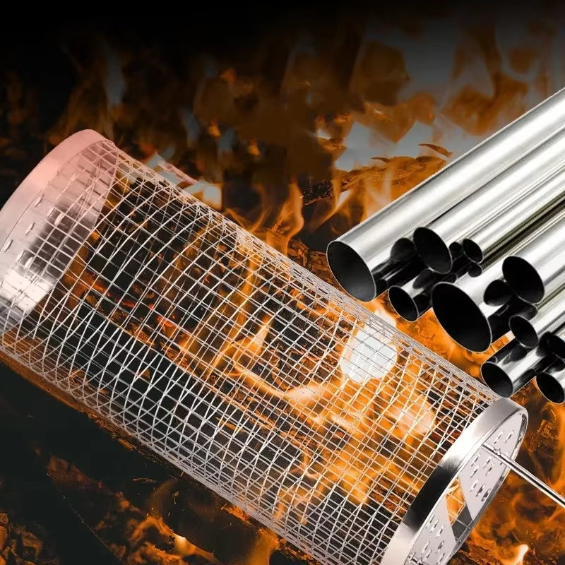 Elevate Your Outdoor Cooking with Our Portable Stainless Steel BBQ Grill Basket - Perfect for Camping and Picnics!