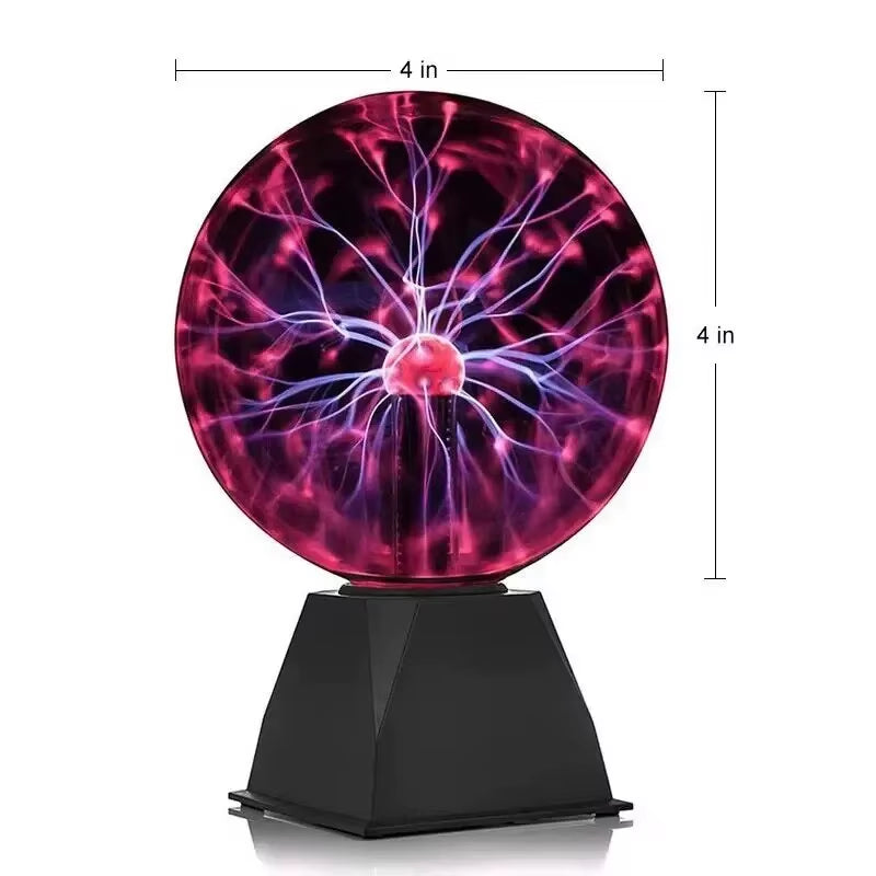 Enchanting Touch-Sensitive Magic Plasma Ball Lamp - LED Night Light for Kids and Home Decor in Multiple Sizes