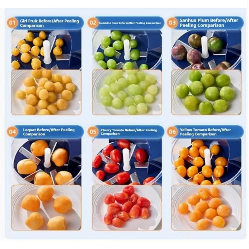 Revolutionary Automatic Electric Peeler for Effortless Grape and Fruit Skin Removal – Your Ultimate Kitchen Companion!