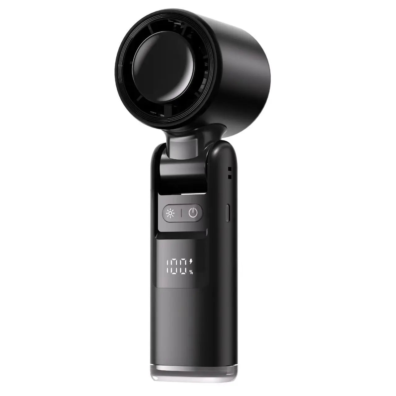 Experience the Ultimate Cooling Relief with the 100 Turbos Chilled Ice Sensation Super Mini Turbo Speed Fan - USB Powered for Outdoor Adventures, Office Comfort, and Dorm Relaxation