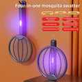 Ultimate 3-In-1 Foldable Electric Mosquito Swatter & Killer Lamp - Rechargeable Wall-Mounted Solution for Mosquito Control