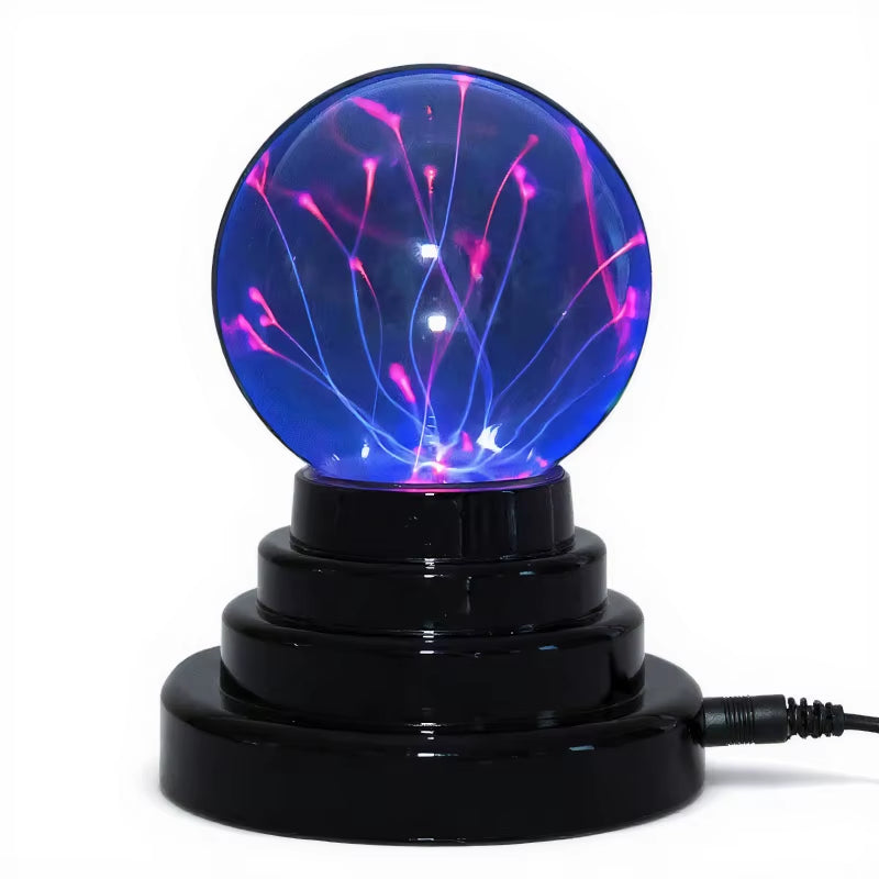 Enchanting Touch-Sensitive Magic Plasma Ball Lamp - LED Night Light for Kids and Home Decor in Multiple Sizes