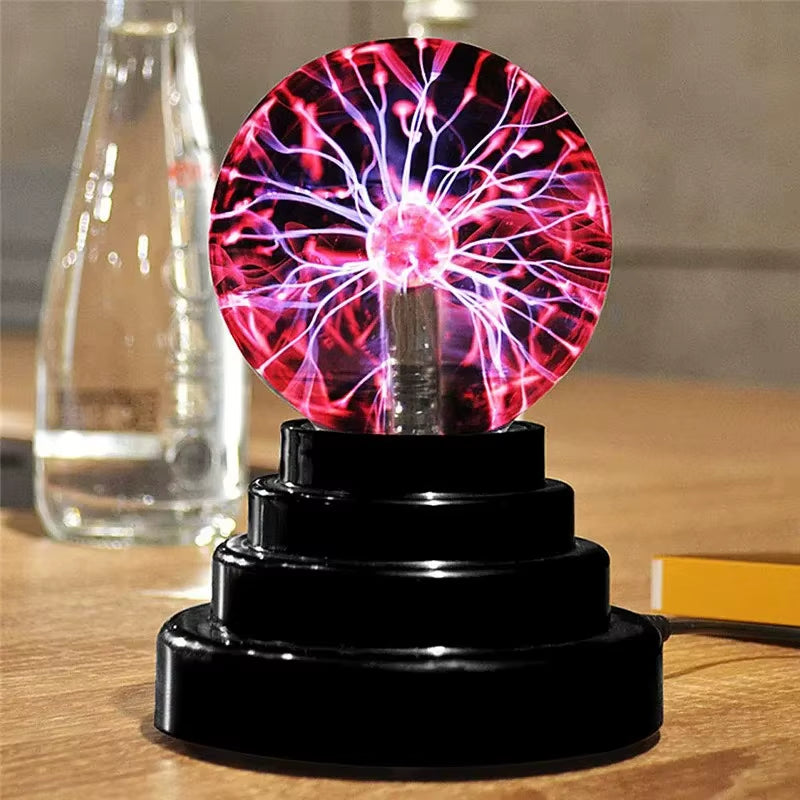 Enchanting Touch-Sensitive Magic Plasma Ball Lamp - LED Night Light for Kids and Home Decor in Multiple Sizes